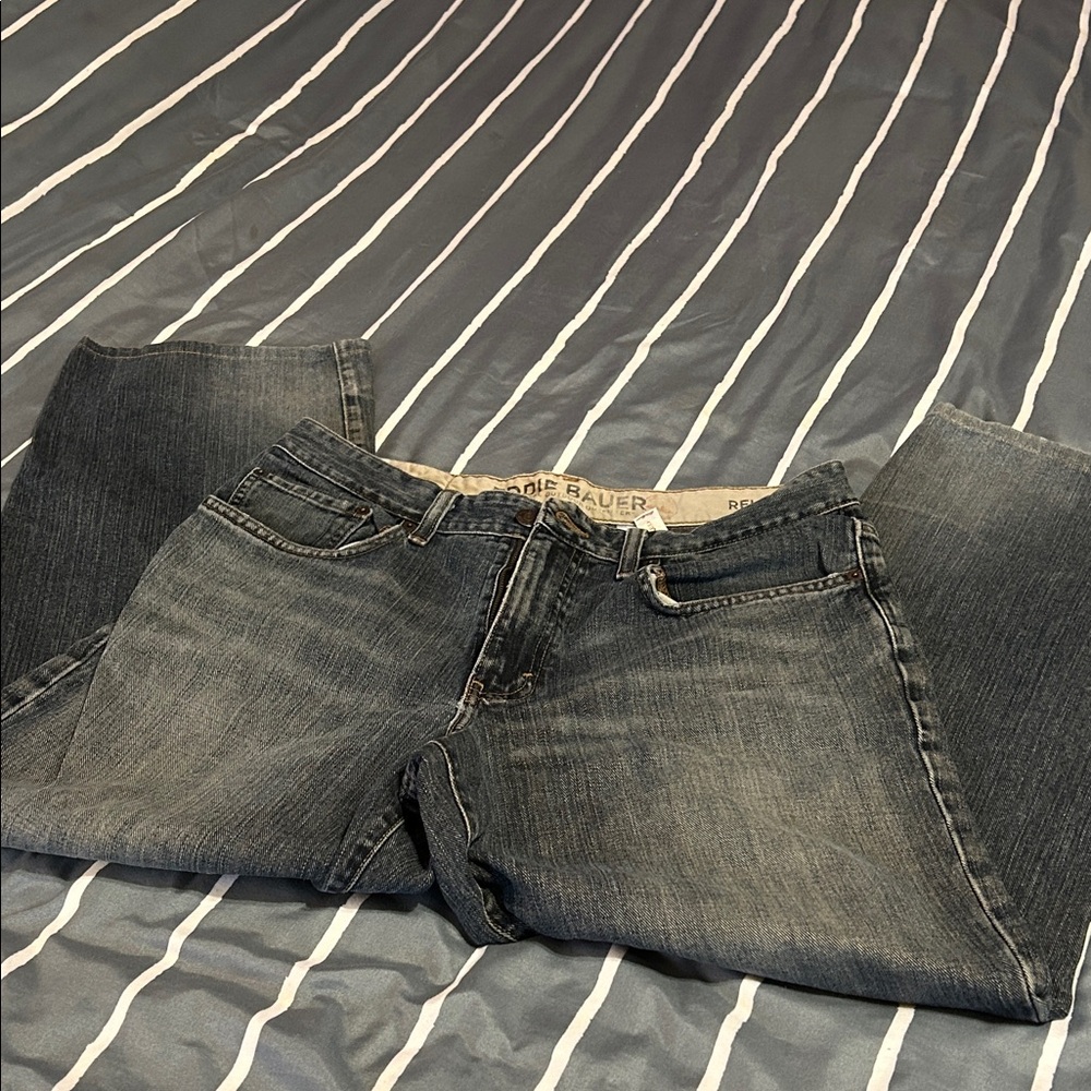Eddie Bauer Relaxed Fit Dark Blue Jeans